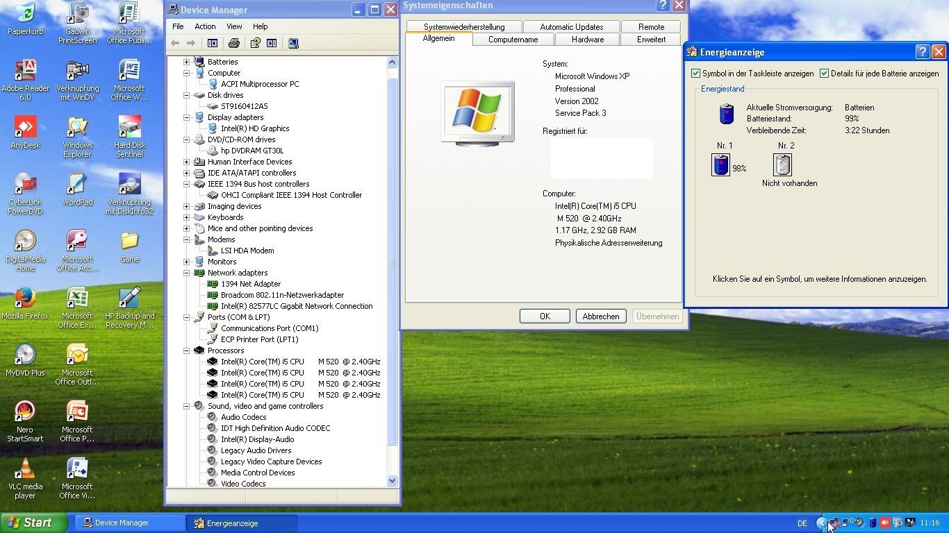 Hewlett Packard Notebook: HP ProBook 6550b HD Windows XP SP3-Office2007, Serial RS-232 – Usato da Magden venduto da SelHas 6