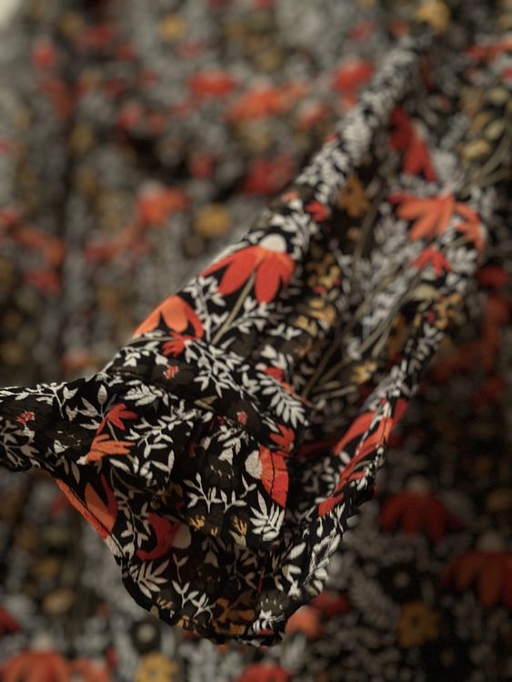 TOPSHOP georgette floral dress 6