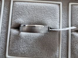 Eleganter Herrenring, Wolfram, Gr. 62, poliert/matt, neu