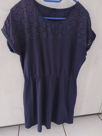Dunkelblaues Sommerkleid.Grösse M