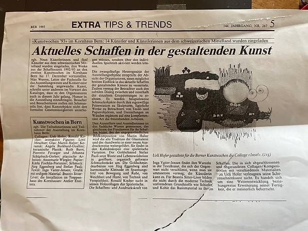 Foto & Immagini: Ueli Hofer  originale Materialcollage  Schweiz, 1993 – Usato da Belpberg venduto da groovecat 2