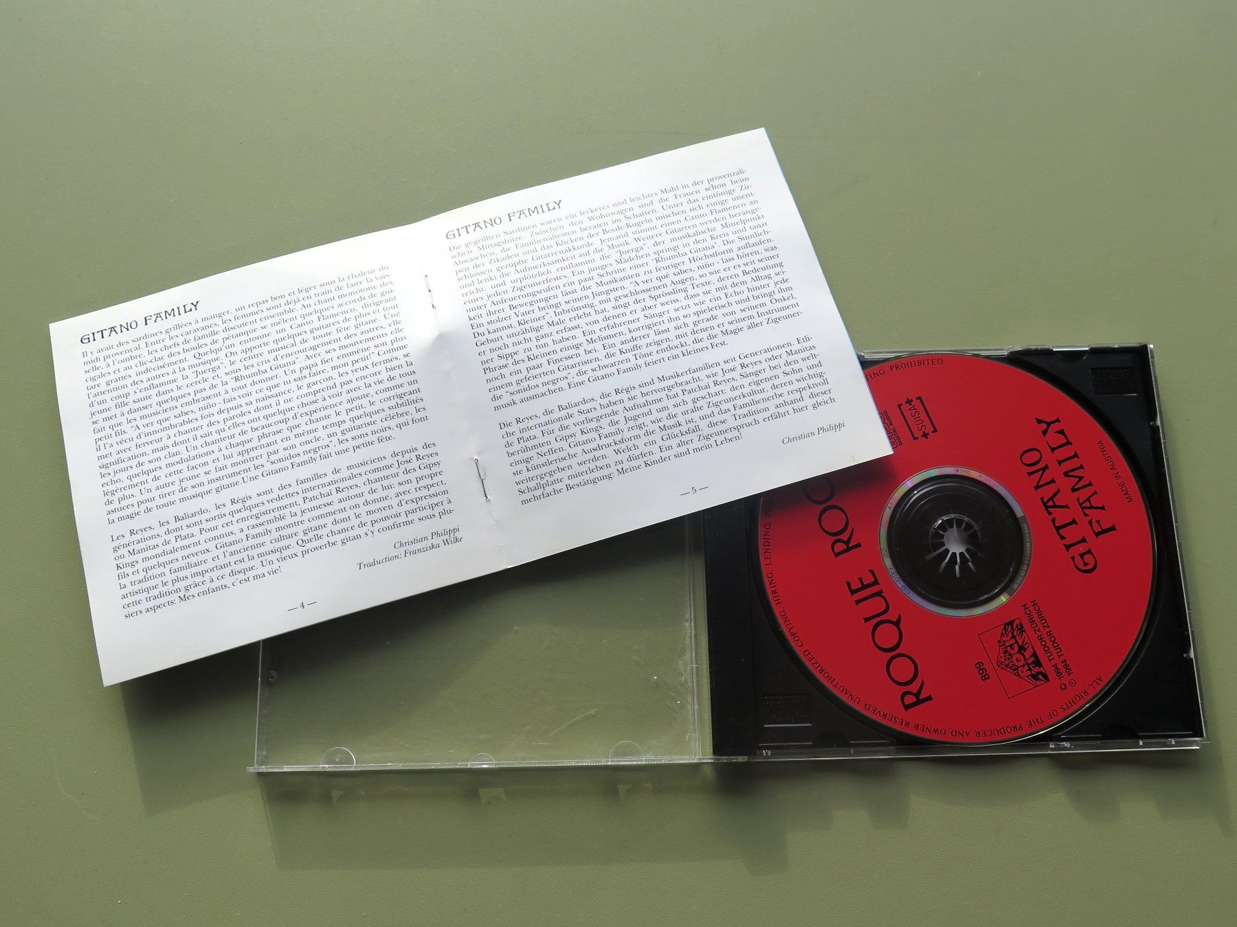 CDs: (p) CD GITANO FAMILY: Roque Rock, 1994 – Gebraucht aus Bern von Balzamico 2