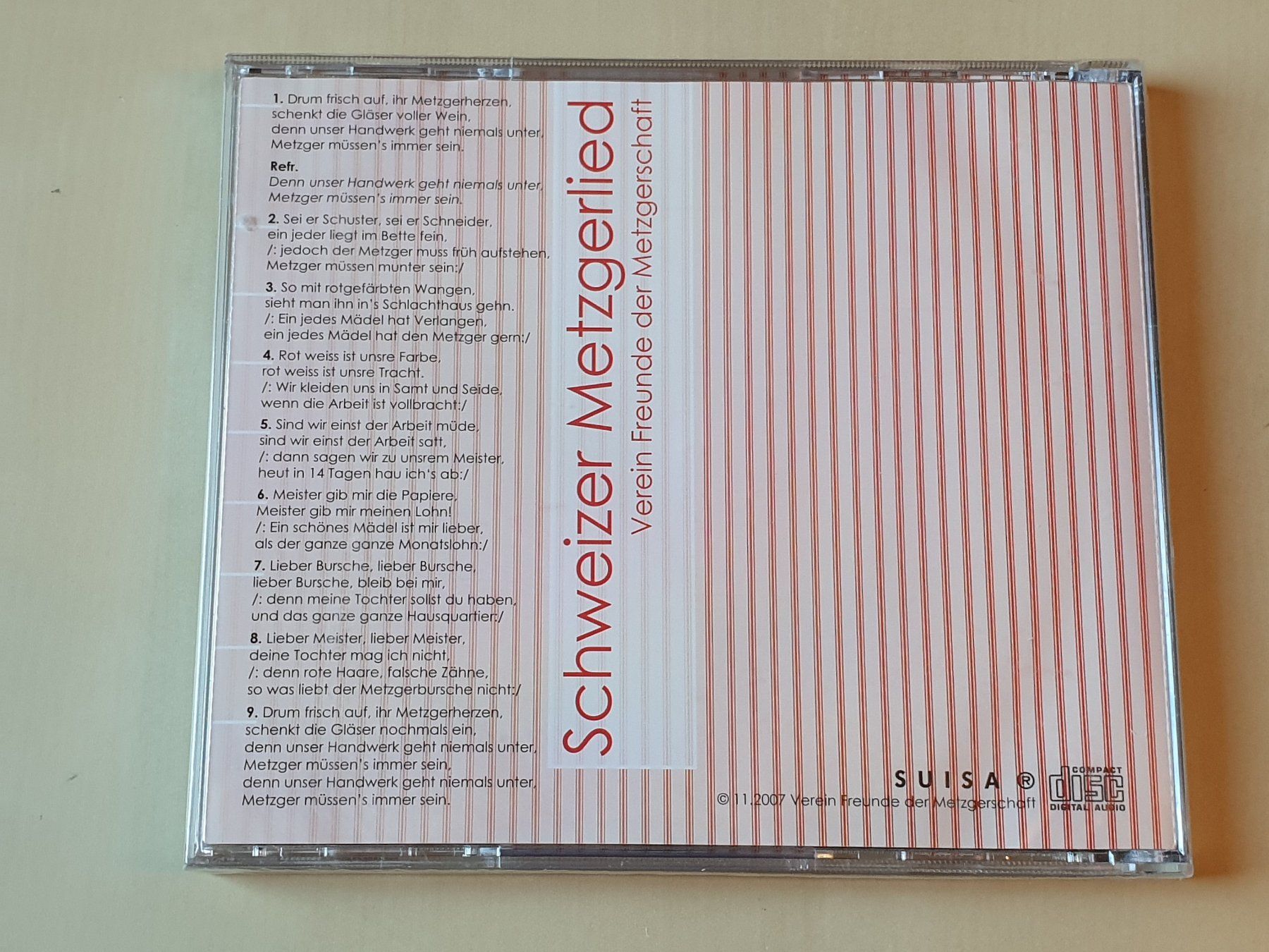 CD: Schweizer Metzgerlied neu und ovp – Nuovo e nell'imballaggio originale da Stansstad venduto da collectorsshop 1