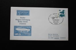 LUPO 75 Sonderflugpost Berlin Zürich Luzern gebraucht