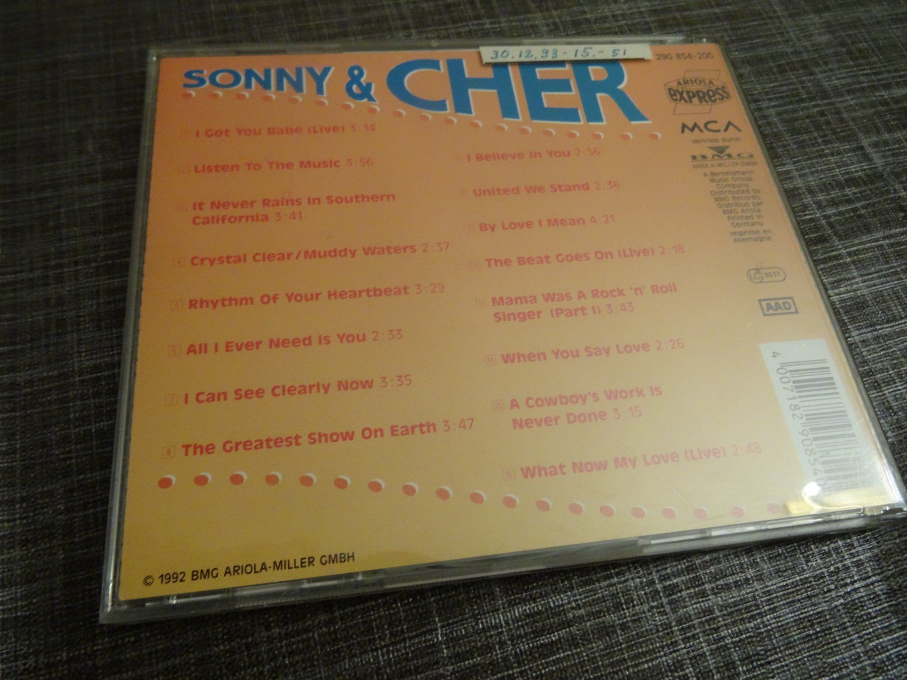 CD: Sonny & Cher - The Beat Goes on CD – Usato da Olten venduto da Disc-Ausverkauf 1