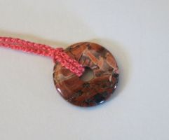 Kette Brekzien Jaspis Donut