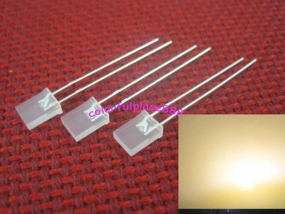 Componenti elettronici: Rechteck-LED 2x5x7mm warmweiss diffus – Nuovo (secondo la descrizione) da Luzern venduto da Salefactory