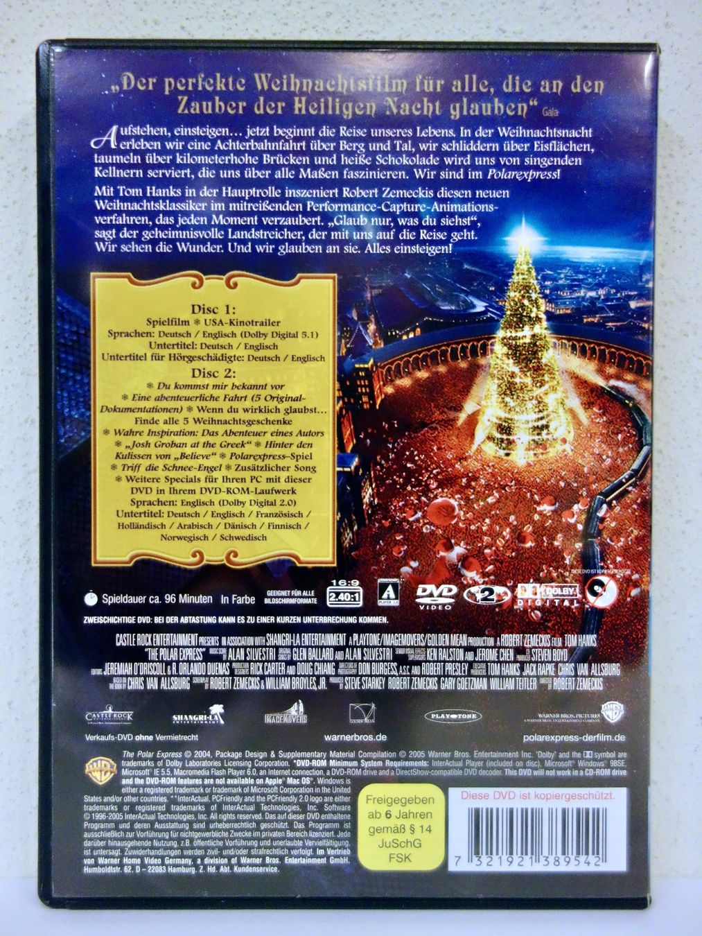 Tutti i DVDs: DVD 2-DISC-EDITION - DER POLAREXPRESS - TOM HANKS – Nuovo (secondo la descrizione) da Kerzers venduto da wisaundso 3
