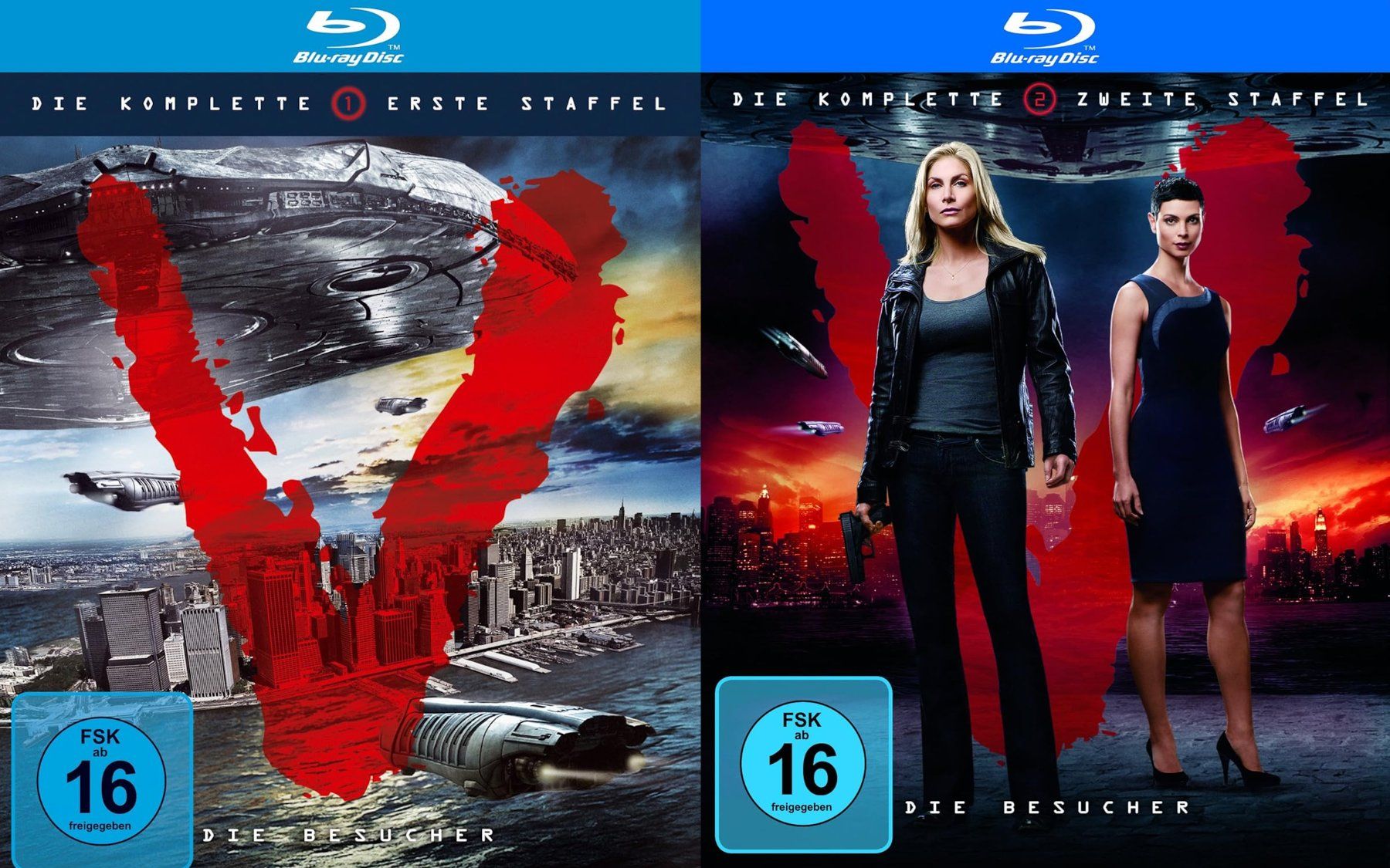 V - Die Besucher - Die komplette Serie Bluray DE TOP ZUSTAND (Gebraucht