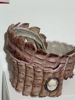 Vintage Leather Alligator Belt