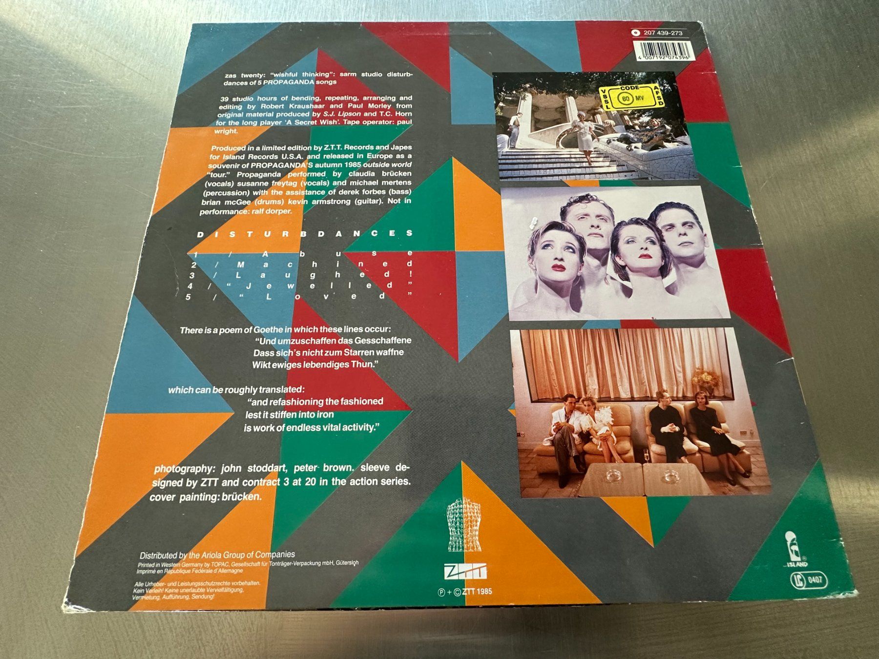 Dischi in vinile: PROPAGANDA 12 WISHFUL THINKING – Usato da Sion venduto da jaipur1401 1