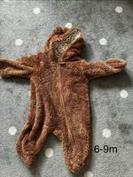 Baby Overall brown bear hood size 6-9m 