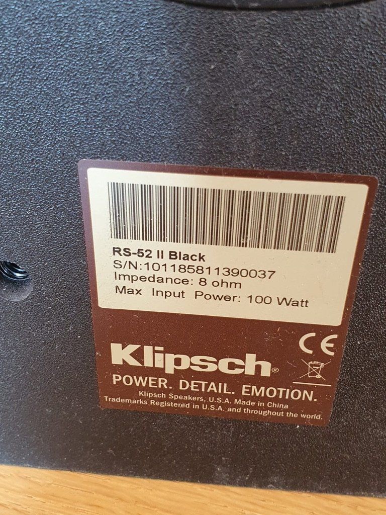 Klipsch Casse acustiche: 6 Klipsch RS-52 II – Surround-Lautsprecher – Usato da Zürich venduto da mar_9sjt 3