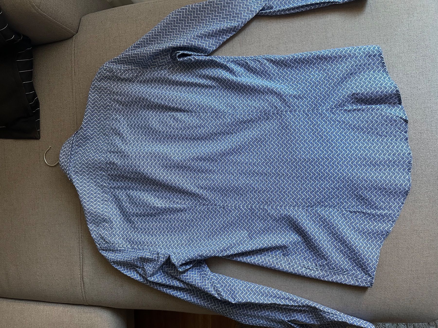 Camicie: Hemd blau, mit Muster – Nuovo (secondo la descrizione) da Zürich venduto da equalizer87 3