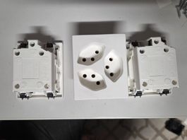 Steckdose 3xT13 FLF Amacher FLF 6/5 10A 75x62mm