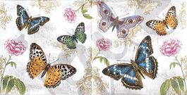 Serviette butterflies on retro background (1517) 2Stk.