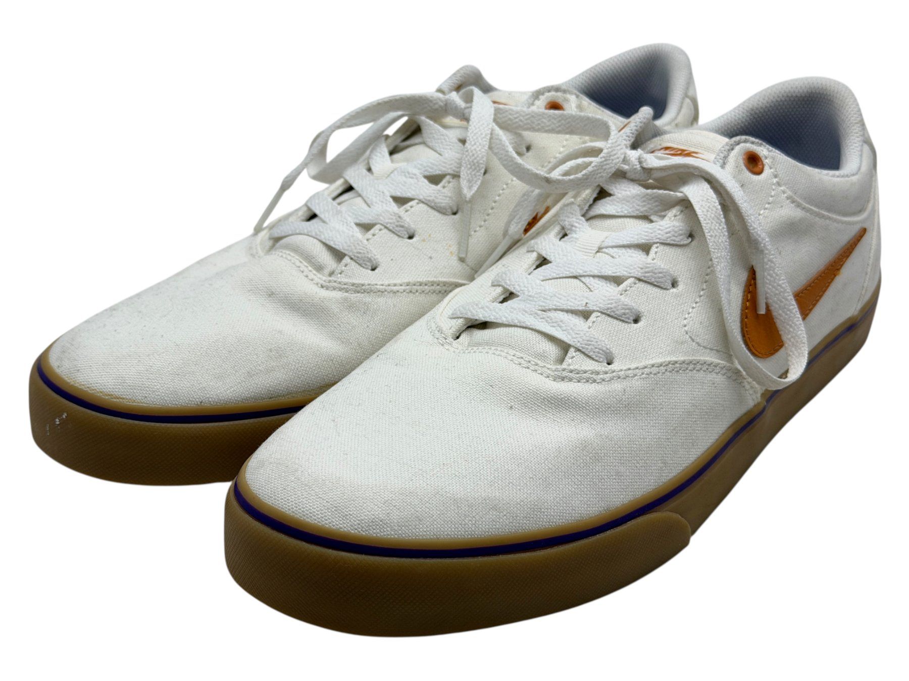 Nike Scarpe da uomo: Nike SB Chron 2 Canvas, Blanc/Marron, Pointure 47.5 – Usato da Morges venduto da vintix 7
