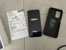 Smartphone Oppo A54s schwarz mit Zubehör