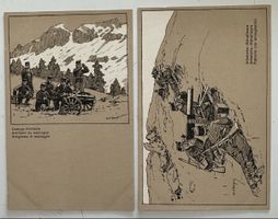 Militär Postkarte WK 1