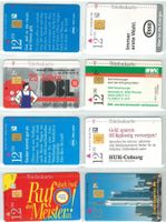 8 Telefonkarten Deutschland S-Serie 1996/97