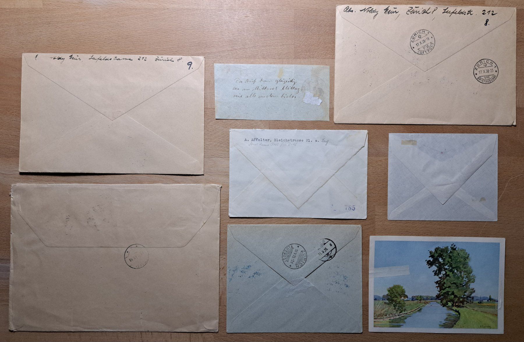 Alle Briefmarken: Lot Flugpost Briefe 20 Stück ab 1.- – Gebraucht aus Unterägeri von PhilatelieStudiger 1