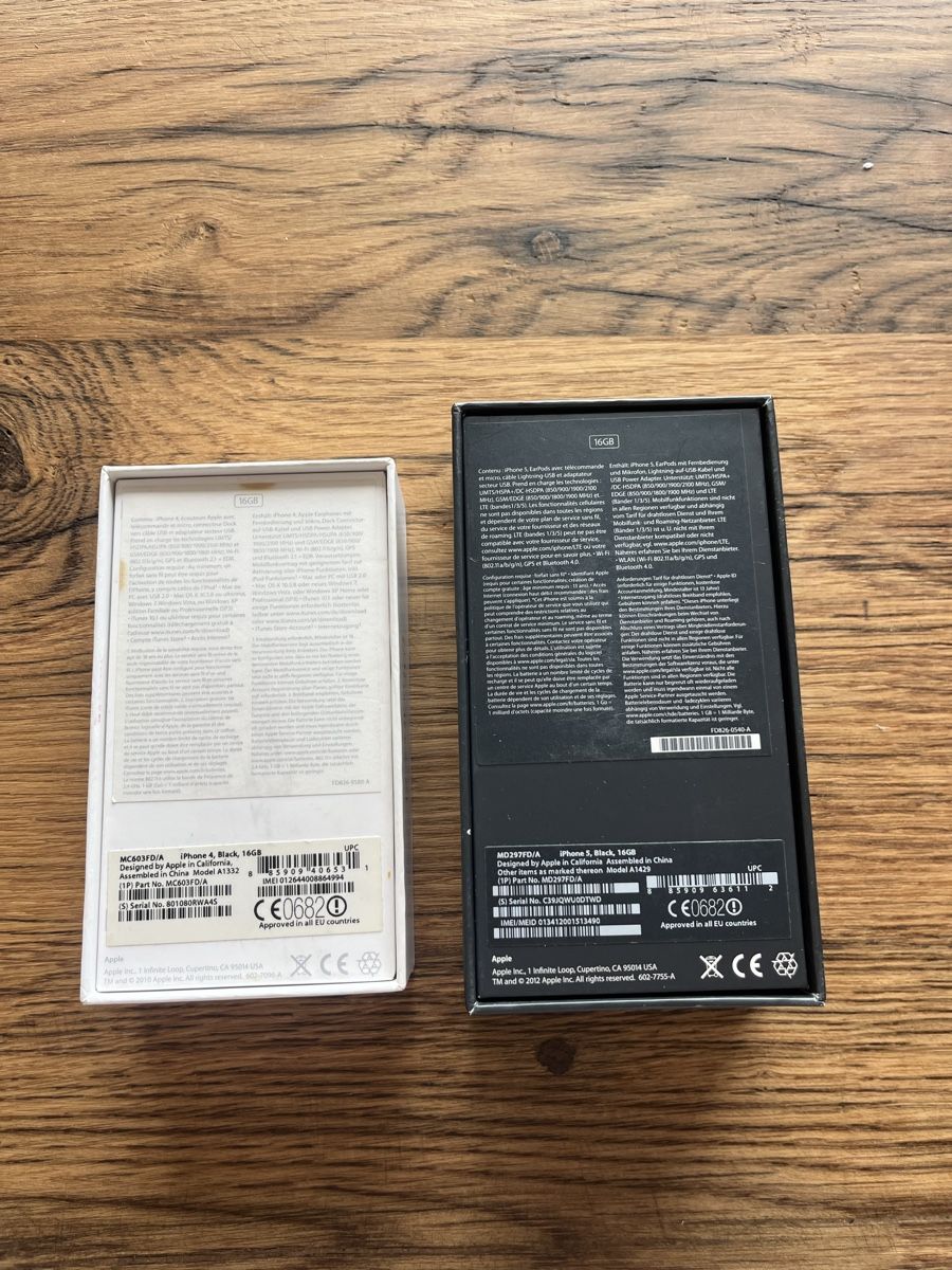 Apple Telefoni cellulari / Smartphones: Apple iPhone 4 & 5 Originalverpackung - Leere Boxen – Usato da Kerzers venduto da del13 2