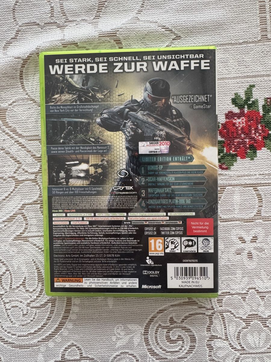 Giochi: Xbox 360 - Crysis 2: Limited Edition – Usato da Wil SG venduto da eid_m7ks 1