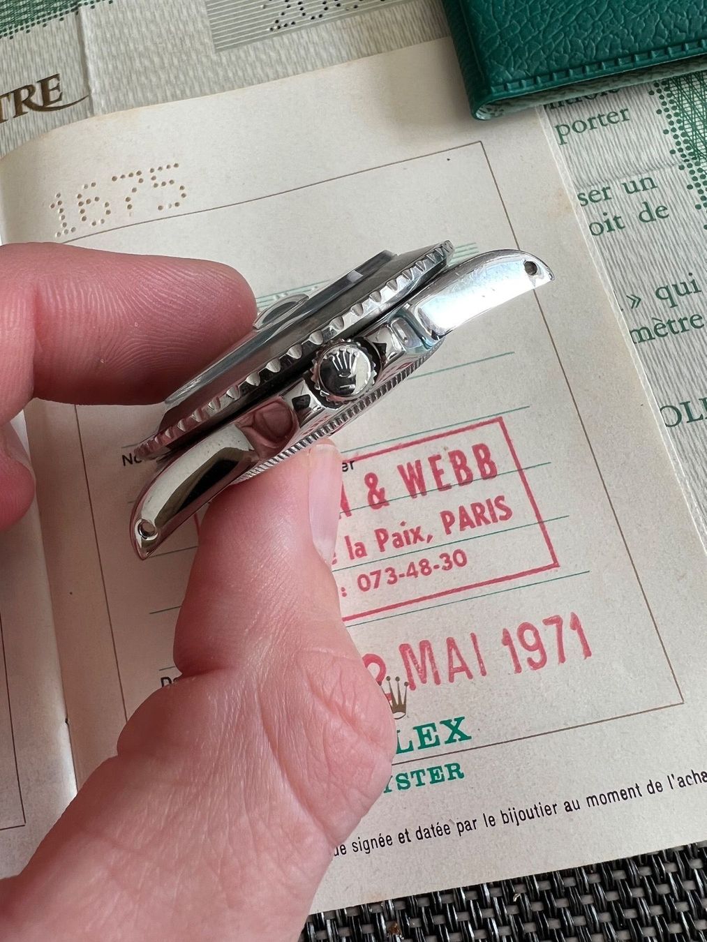 Rolex Orologi: Rolex Pepsi 1675 GMT Full Set - Long E Mark I Tropical – Usato da Bassersdorf venduto da spoont 7