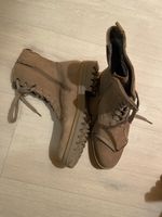 Tamaris Stiefel geschnürrt mit Reisverschluss (hellbraun)