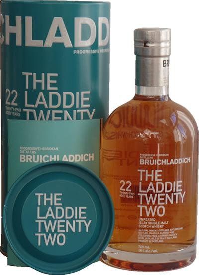 Bruichladdich Spirituosen: Bruichladdich 22 - The Laddie Twenty Two – Neu und originalverpackt aus Mönchaltorf von Drammer 1