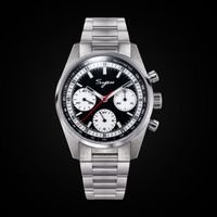 SUGESS CHRONO 38mm HERITAGE S465 neu unbenutzt Panda