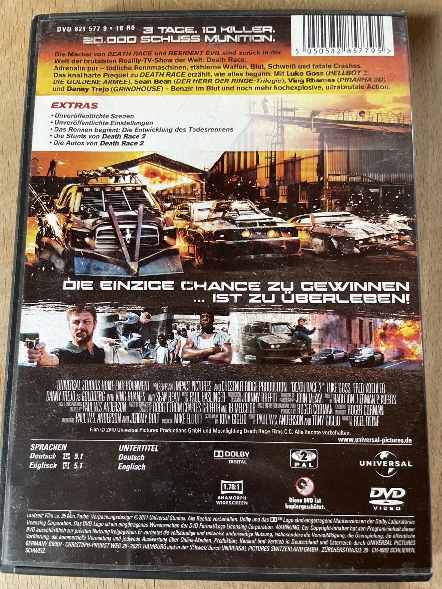 Tous les DVDs: DVD Death Race 2 – D'occasion à Dettighofen (Lengwil) par Dolol 1