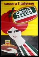 Crosse & Blackwell Plakat – Villemot 1981, 174×118 cm