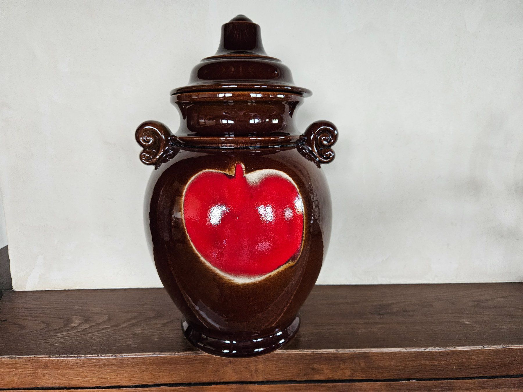 Casseroles: Rumtopf W.Germany - 826-36 - avec décor pomme – D'occasion à Echandens par annegug 3