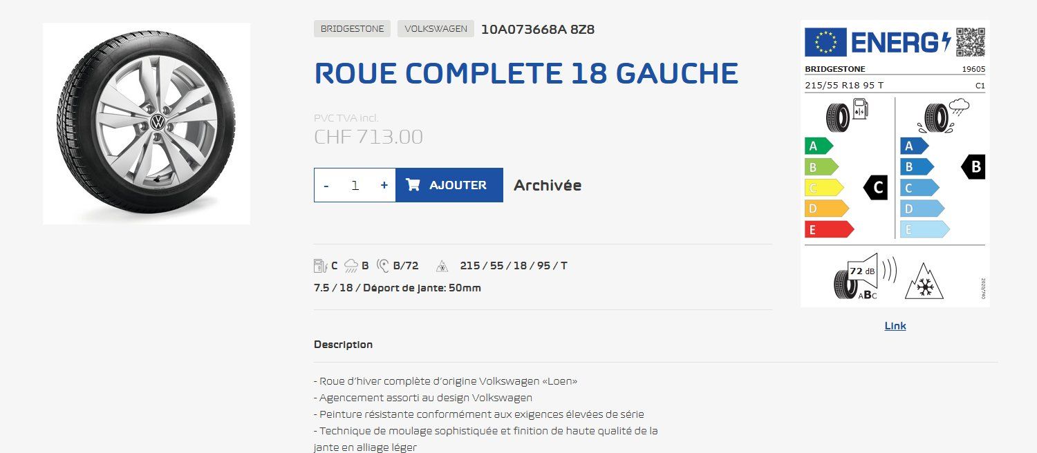 Pneumatici & Ruote complete: roues original VW pour ID.3 – Nuovo e nell'imballaggio originale da Sion venduto da Her_v2yy