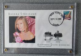 Barbra Streisand Briefmarke / Brief New York 2000! Rarität!