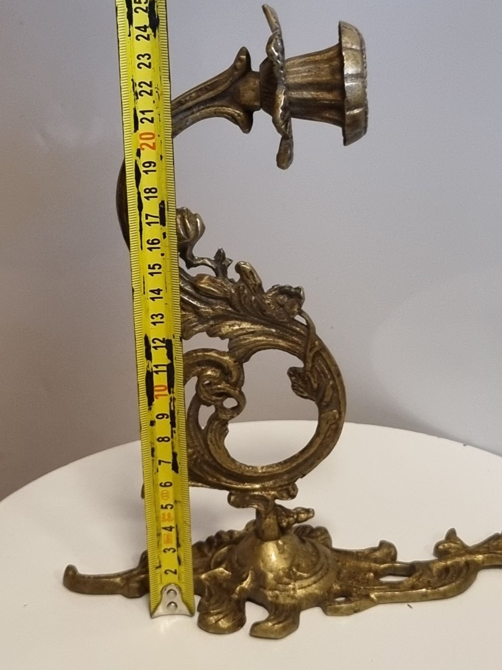 Portacandele: Antiker Wandkerzenhalter Messing/Bronze um 1900 – Usato da Scharnachtal venduto da devin03 3