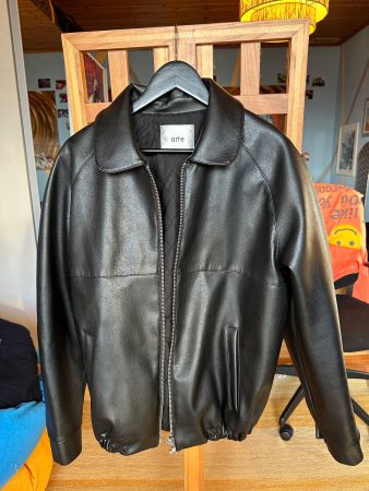 Arte Antwerp Black leather jacket