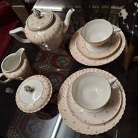 Tête à tête Teegeschirr / Set 11teilig - königl. Tettau