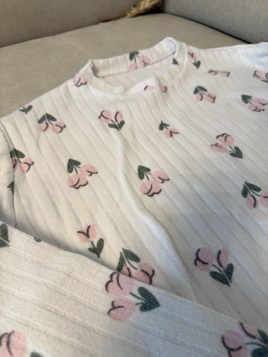Negligees & Pigiami: Gemütliche Pyjama-Hose mit Blumenmuster, Grösse M, 100% Baum – Usato da Winterthur venduto da ebos1 5