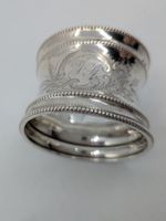 Serviettenring Silber 800 mit Monogramm