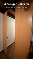 3-türiger Schrank mit Spiegel B 150cm H 237cm T 60cm