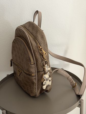 GUESS Utility G Bear Charm Backpack