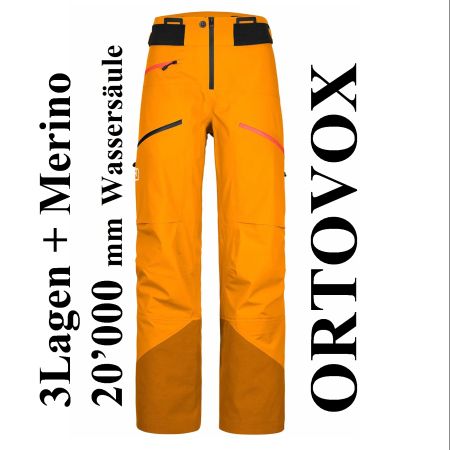 L NEU 580Fr Ortovox Skihose Wanderhose Regenhose zu Rucksack