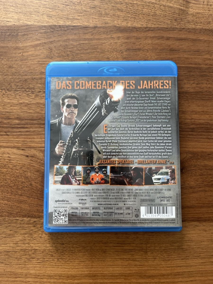 Tutti i DVDs: The Last Stand - Blu-ray - Arnold Schwarzenegger - Action – Usato da Buchs ZH venduto da SilvanKra 1