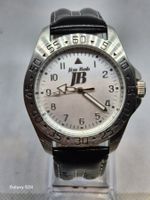 Jim Bob Armbanduhr mit schwarzem Lederarmband