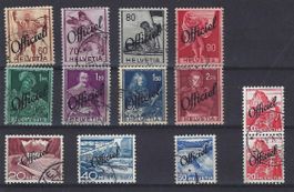 Lot #2 Timbres "Officiel", oblitérés