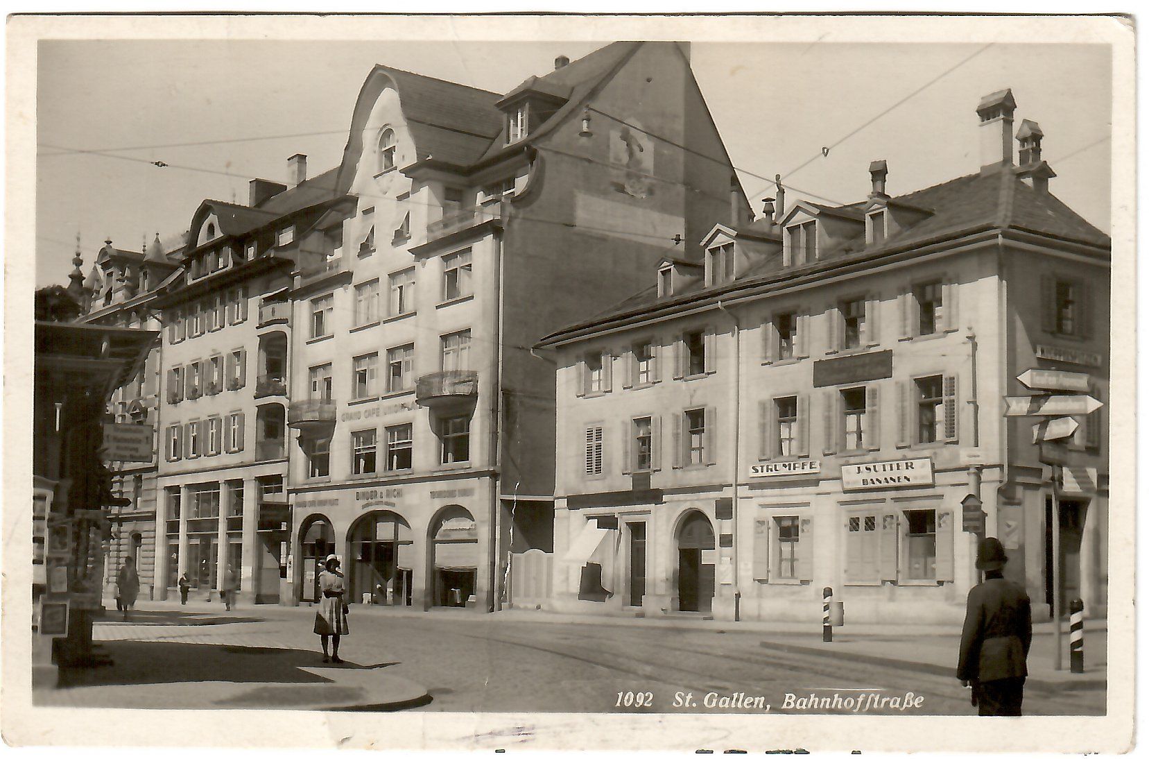 Cartes postales: Ansichtskarte  St. Gallen, Bahnhofstrasse – D'occasion à Kerns par etma3