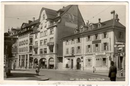 Ansichtskarte  St. Gallen, Bahnhofstrasse
