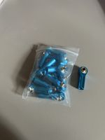 15 Stk. Kugelpfanne, M3, blau eloxiert.